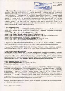 Сертифікат Ginkgo/Gotu Kola NSP