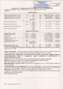 Сертифікат SC Formula NSP
